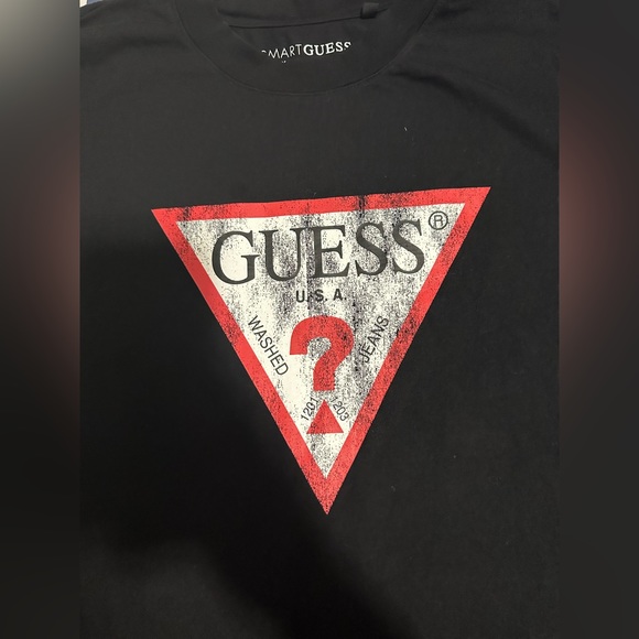 Women’s Guess Eco Triangle Logo Tee Size XL - Picture 10 of 11